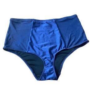 American Apparel Swim Brief, Micro-Mesh Tricot, Royal Blue, Size Large